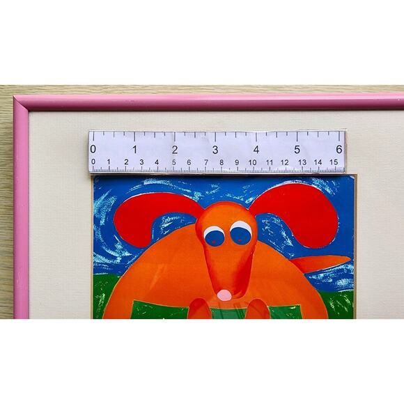 Pictures-Set of 2-Whimiscal Colorful Dogs-Numbered Prints-Local Artist-Dogs - Picture 9 of 16